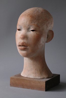 Penko Platikanov; Portrait Of Girl, 2011, Original Sculpture Other, 17 x 9 inches. 