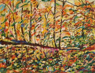 Richard Knox; The Miracles Trees, 2009, Original Printmaking Giclee, 26 x 20 inches. Artwork description: 241  An Autumn forest inspired by, and painted during, listening to The Course in Miracles tapes. ...
