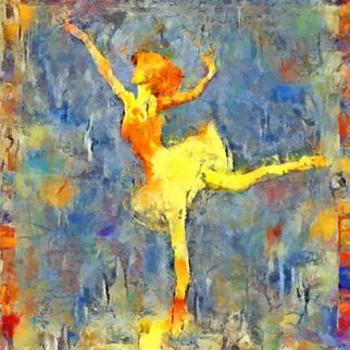 Pavel Potocek; Ballet Lessons, 2018, Original Digital Painting, 60 x 60 cm. Artwork description: 241 Ballet lessons...
