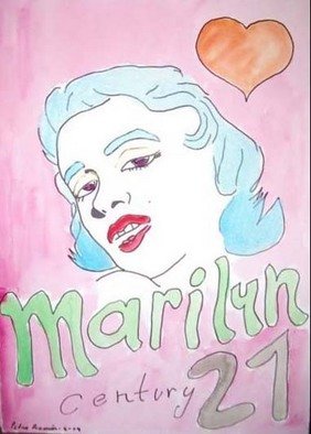 Pedro Ramon Rodriguez Quintana; Marilin Tribute, 2004, Original Drawing Other, 50 x 70 cm. 