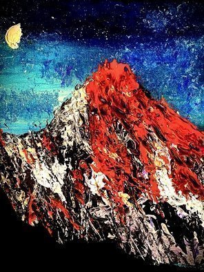 Mary Schwartz; Mars Mountain At Sunrise, 2021, Original Painting Acrylic, 11 x 14 inches. Artwork description: 241 Mars landscape at sunrise...