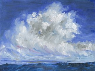 Amrita Banerjee; Hawaiian Clouds, 2015, Original Painting Oil, 16 x 10 inches. Artwork description: 241 Clouds at Hawaii, Big Island ...