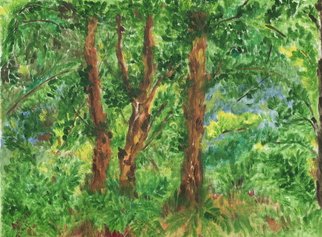Amrita Banerjee; Waiting In The Woods, 2007, Original Painting Oil, 16 x 10 inches. Artwork description: 241   oil on canvas ...