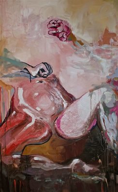 Rachael Freels; In Defense, 2012, Original Painting Acrylic, 32 x 48 inches. Artwork description: 241     sex trafficking awareness     ...