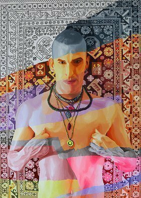 Raphael Perez  Israeli Painter , 'Gay Painter Homosexual Art', 2017, original Painting Acrylic, 110 x 140  cm. Artwork description: 1758 gay painter homosexual at ...