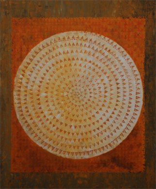 Ram Thorat; Buddha Mandala, 2011, Original Painting Acrylic, 58 x 48 inches. Artwork description: 241        Indian contemporary art, spiritual art, Buddha Paintings, painting on Buddha life,        ...