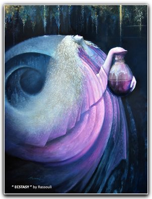 Freydoon Rassouli; Ecstasy, 2018, Original Painting Oil, 36 x 48 inches. Artwork description: 241 An inspirational figurative, healing, Spiritual Visionary painting by Freydoon Rassouli...