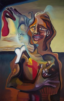 Raul Canestro Caballero; MYSTICAL FEELING, 2015, Original Painting Oil, 81 x 130 cm. Artwork description: 241 MYSTICAL FEELING 26- 5- 2015 Oil on Linen130 x 81 cm...
