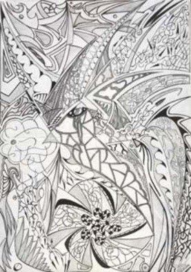 Raymond Shumeliov; Consciousness, 2008, Original Drawing Pencil, 21 x 29 cm. 