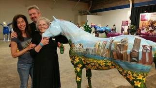 Rebecca L. Baldwin; Louisville Springtime Horse, 2015, Original Painting Acrylic, 9 x 8 feet. Artwork description: 241 Gallopalooza Art Project...