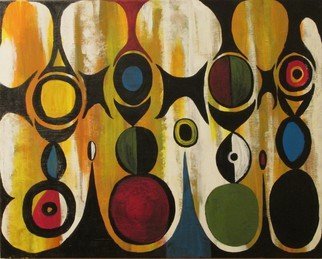 Reginald Williams; Afrocentric, 2014, Original Painting Acrylic, 30 x 24 inches. Artwork description: 241   meditational, green, red, blue, orange , white     ...