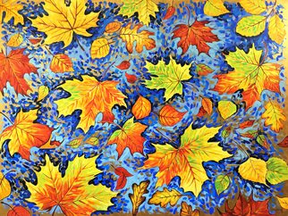 Irina Redine; Autumn Waltz, 2022, Original Painting Oil, 48 x 36 inches. Artwork description: 241 Autumn Waltz aEUR