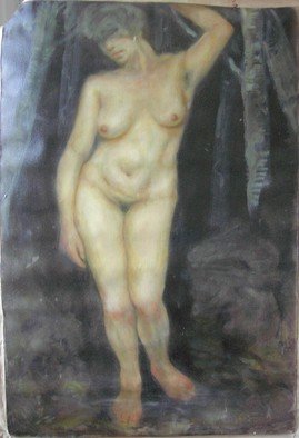 Gerald Wolfert; Standing Nude, 2012, Original Painting Oil, 25 x 36 inches. Artwork description: 241  standing nude  ...