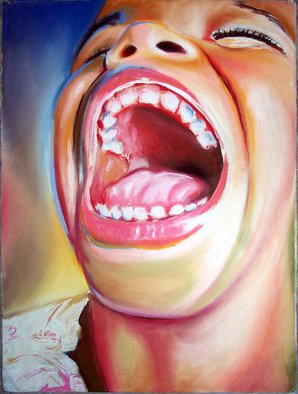 Dennis Rennock; The Laugh, 2001, Original Pastel, 22 x 30 inches. Artwork description: 241  The Laugh ...