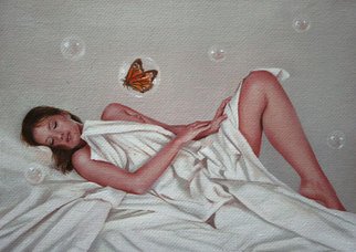 Renso Castaneda; Bubbles Of Love, 2008, Original Painting Oil, 7 x 5 inches. Artwork description: 241   oil on canvas  ...