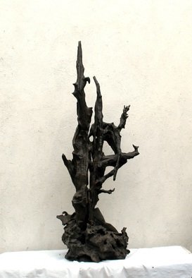 Revaz Verulidze; New York, 1998, Original Woodworking, 50 x 130 cm. Artwork description: 241  Im a self- taught sculptor. The material I work with is black wood which I obtain from the marshland of Kobuleti, Such kind of wood can be found only in Africa and Georgia. The style is abstraction- surrealistic. The works have been sold in many countries of ...