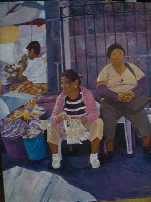 Reynaldo Gatmaitan; Flower Verdors, 2011, Original Painting Oil, 24 x 30 inches. 