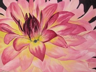 Rossana Currie; Dalia, 2011, Original Painting Oil, 40 x 30 inches. Artwork description: 241  The heart of a flower is as strong and delicate as our own heart ...