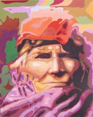 Rossana Currie; Lady Taos, 2011, Original Painting Oil, 24 x 30 inches. Artwork description: 241  This lady attracted me with the inner strength of her culture and the defiance/ wisdom reflected on her eyes. The painting has a black metal frame....