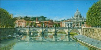 Richard Harpum, 'Il Fiumi Tevere, Roma', 2012, original Printmaking Giclee, 24 x 12  x 1 inches. Artwork description: 1758  This is a cropped version of my painting 