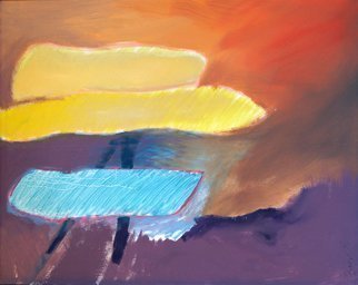 Rick Borgia; Harbor Lights, 2014, Original Painting Acrylic, 20 x 16 inches. Artwork description: 241 soft mist colors muted atmospheric...