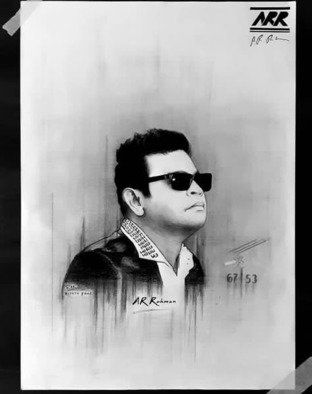 Rifath Fouz; Ar Rahman By Rifath Fouz, 2020, Original Drawing Graphite, 30 x 42 cm. Artwork description: 241 Here is a drawing of one of the top 10 musicians in the world, AR Rahman.  A legendary composer with a great personality with a whole lot of world music together.  A philanthropist and a legend. ...