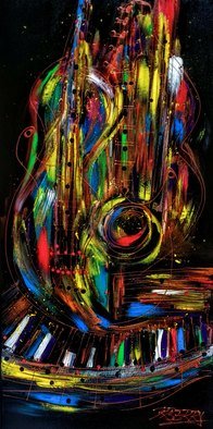 Robert Berry; Jazzxplosion, 2018, Original Painting Acrylic, 15 x 30 inches. Artwork description: 241 The Art of JazzXpressions created on Traditional Canvas. ...