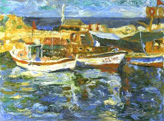 Robert Nizamov; Boats, 2009, Original Painting Oil, 131 x 97 cm. Artwork description: 241 Yachts, sea, wind, regatta, sailing vessels, Boats ...