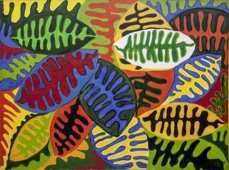 Roberto Rossi; Foliage, 2000, Original Painting Acrylic, 120 x 90 cm. Artwork description: 241 Foliage is one of the works of Roberto Rossi.  Harmoniously colored art, work that the artist does with mastery. ...