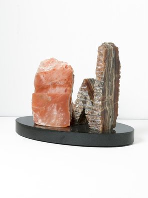 Robin Antar; Conversations 2, 2009, Original Sculpture Stone, 16 x 12 inches. Artwork description: 241 conversations, onyx, alabaster, figures, talking...