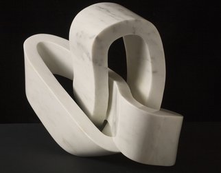 Robin Antar; L Heart Knot, 2010, Original Sculpture Marble, 22 x 16 inches. Artwork description: 241 forms, ribbons, movement, marble, ...