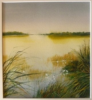 Rod Bax; Mandina Morning, 2011, Original Watercolor, 42 x 47 inches. 