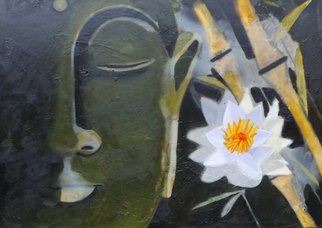 Rone Waugh; Buddha II, 2015, Original Painting Acrylic, 150 x 100 cm. Artwork description: 241 spiritual, inspirational, buddha, ...