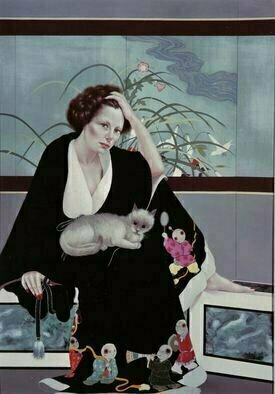 Ronald Weisberg, 'Lisa', 1984, original Painting Tempera, 40 x 60  x 1 inches. 
