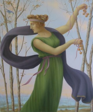 Ronald Weisberg; Morning Dance, 2005, Original Painting Oil, 20 x 24 inches. 