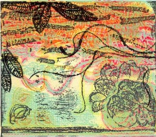 Rosalyn M. Gaier, 'Before Discovery', 1997, original Printmaking Other, 7 x 6  inches. Artwork description: 1911 Collagraph.Compare with i? 1/2Brilliant Aberrationi? 1/2. Different colors, although printed from the same plates. What a different feel the two prints haveBut both work beautifully.Rives BFK, 100 acid free paper....