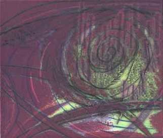 Rosalyn M. Gaier; Painting The Roses Red, 2012, Original Printmaking Other, 7 x 6 inches. Artwork description: 241  Mystery and darkness contrasted by a bit of bright light. This rose has much to offer, but you have to take time to find it. Take another look. . . . ...