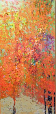 Roz Zinns; Autumn Leaves, 2013, Original Painting Acrylic, 24 x 48 inches. Artwork description: 241  Colors of autumn....