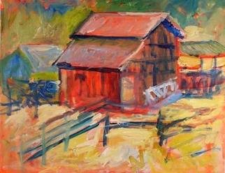 Roz Zinns, 'Barn At Borges Ranch', 2005, original Painting Acrylic, 20 x 16  x 1 inches. 
