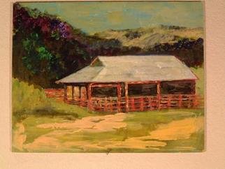 Roz Zinns, 'Barn At Franklin Canyon', 2004, original Painting Acrylic, 14 x 11  x 1 inches. Artwork description: 3891 Remnants of Contra Costa County, CA  rural life...