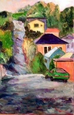 Roz Zinns, 'Crocket Street 1', 2004, original Painting Acrylic, 18 x 24  x 1 inches. Artwork description: 3891 Crocket, CA - One of the hilliest towns around.  A painter' s paradise....