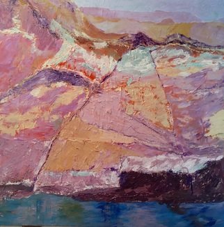 Roz Zinns; Endless Canyons, 2016, Original Painting Acrylic, 4 x 4 feet. Artwork description: 241  Lake Powell          ...