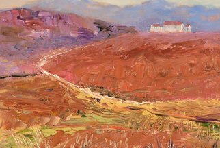 Roz Zinns, 'French Vista', 2010, original Painting Acrylic, 16 x 12  x 2 inches. Artwork description: 1911    French hills and houses  ...