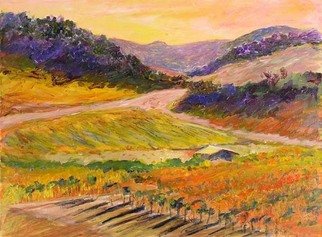 Roz Zinns, 'Indian Summer', 2006, original Painting Acrylic, 24 x 18  x 2 inches. Artwork description: 3891  The Autumn colors abound in this view of the wine country. ...