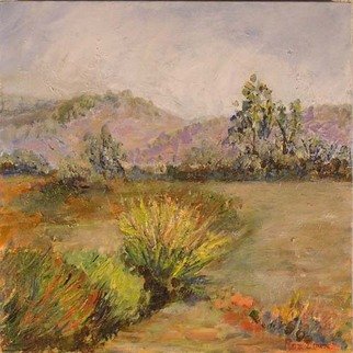 Roz Zinns, 'Morning Vista', 2006, original Painting Acrylic, 12 x 12  x 1 inches. Artwork description: 3891  Morning in the wine country. ...
