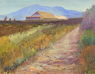 Roz Zinns; Near 680, 2010, Original Painting Oil, 18 x 14 inches. Artwork description: 241  Near San Francisco Bay ...