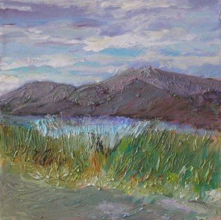 Roz Zinns, 'Windy Day', 2009, original Painting Acrylic, 12 x 12  x 2 inches. Artwork description: 1911      Martinez Shoreline Park    ...