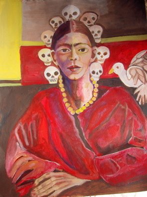 Ruth Olivar Millan; Portrait Of An Artist, 2008, Original Painting Acrylic, 18 x 24 inches. Artwork description: 241  Original painting of Brilliant acrylic color on PH balanced paper. One of a kind no Prints SOLD...
