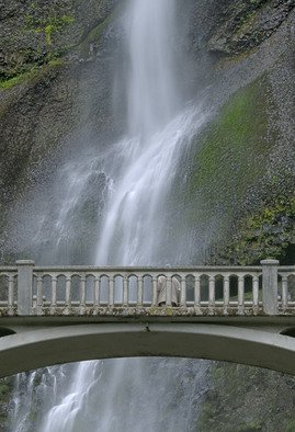 Ralph Andrea; Multnomah Falls Panoramic..., 2005, Original Photography Color, 16 x 70 inches. Artwork description: 241 Columbia River Gorge, Oregon, USA.Plummeting 620 feet, the Multnomah Falls is the crown jewel of the Columbia River Gorge. This image is a seamless hand composited panoramic incorporating eight separate high- resolution images. The eight horizontal ( landscape) images were shot with a Nikon D2x professional digital ...