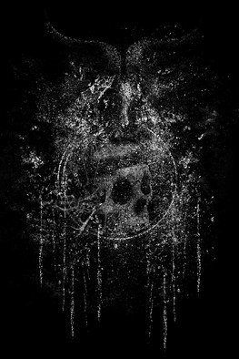 Ata Pranata; Infected Baphomet, 2018, Original Graphic Design, 19 x 28.5 cm. Artwork description: 241 Art for Music Metal, Metal Band , Merchandising Music...